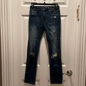 Boys 12Y Paxtyn Youth Skinny Blue Jeans